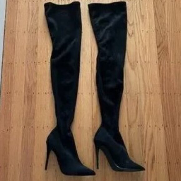 Steve Madden Dominique 9.5 Black Thigh High Boot - Picture 3 of 3